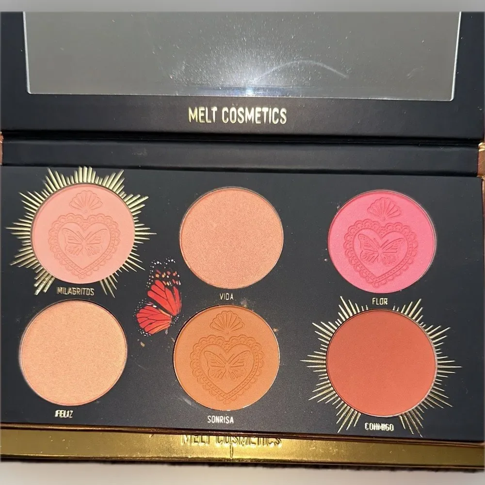 NIB Melt Cosmetics Monarca Blush Palette Amor y Mariposas Gorgeous